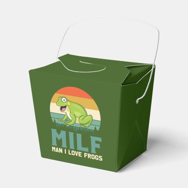 Favoritruta för kärlek-grodor presentaskar (Framsidan Sidan)