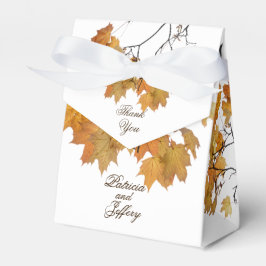 Favoritruta för konstnärligt Höst löv-bröllop Presentaskar
