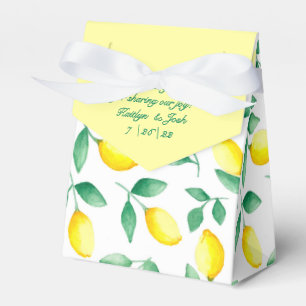 Favoritruta för lansering av vattenfärg Lemon-bröl Presentaskar