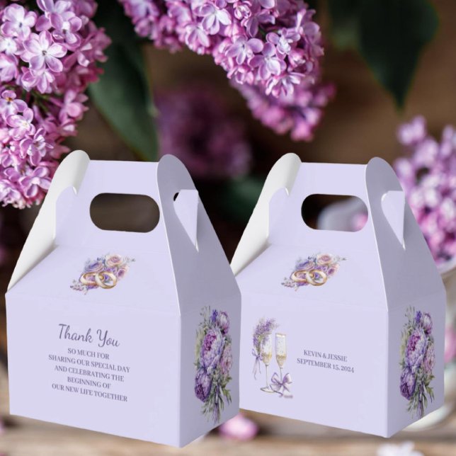 Favoritruta för Lavender-bröllop Presentaskar (Skapare uppladdad)