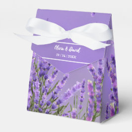 Favoritruta för Lavender Lila Blommigts-bröllop Presentaskar