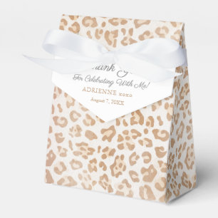 Favoritruta för leopard Skriv ut kvinnlig Födelsed Presentaskar