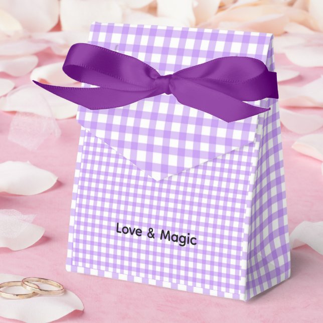 Favoritruta för lila Gothic Halloween Baby Shower Presentaskar (Bröllop)
