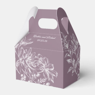 Favoritruta för Lila och vit Blommigt för elegant Presentaskar