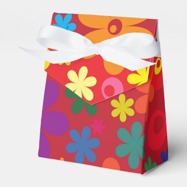 Favoritruta för ljudBlommigt Presentaskar (Framsidan Sidan)