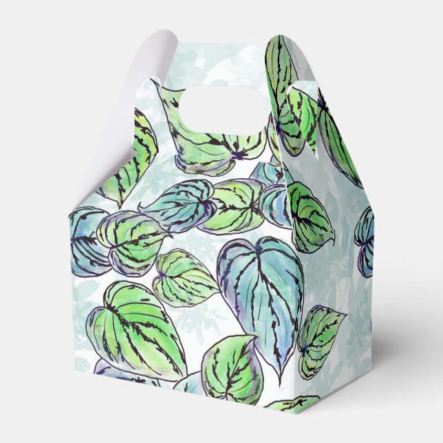 Favoritruta för Löv av grönt Presentaskar (Framsidan Sidan)