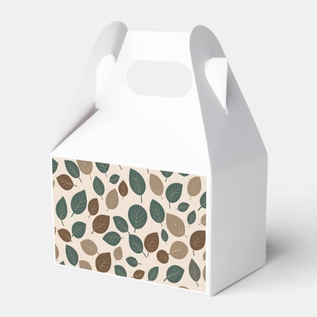 Favoritruta för Löv & växter Mönster Presentaskar (Baksidan Sidan)