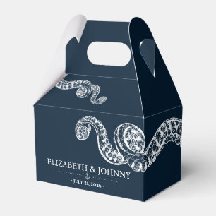 Favoritruta för marint Octopus-bröllop Presentaskar