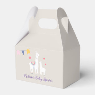 Favoritruta för modern lamas Cute Baby Shower Presentaskar