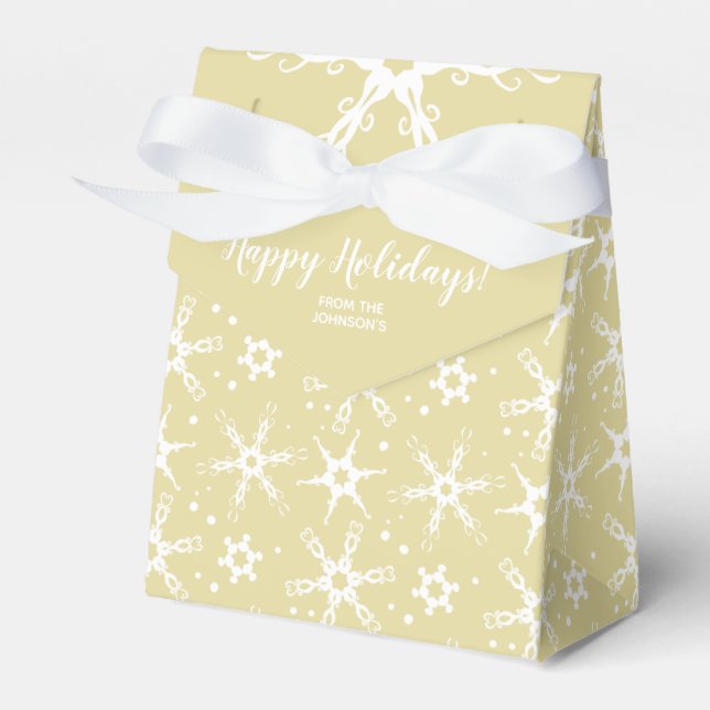 Favoritruta för modern snöflake-Personlig Presentaskar (Framsidan Sidan)