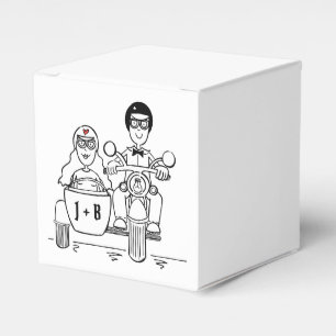 Favoritruta för motorcykelbröllop i personligens B Presentaskar