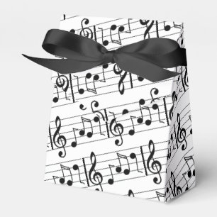 Favoritruta för musikanteckning presentaskar