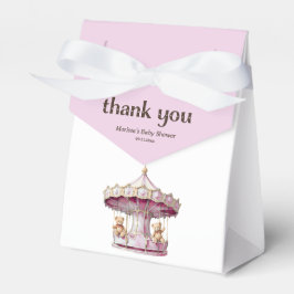 Favoritruta för nalle Twin Girls Baby Shower Presentaskar