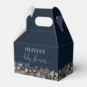 Favoritruta för nyans av blå kornig Wildblomma Presentaskar
