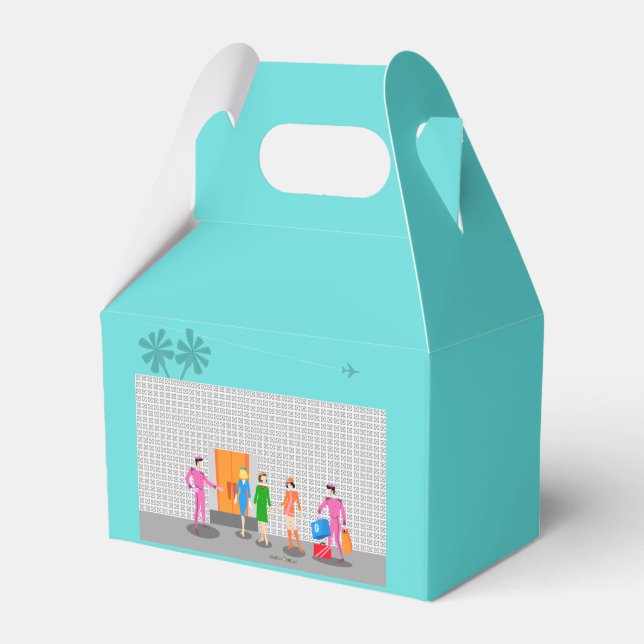 Favoritruta för partiet Handflatan Stewardess part Presentaskar (Framsidan Sidan)