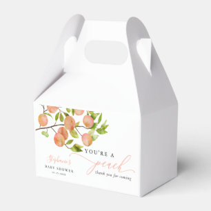Favoritruta för Peach Summer Baby Shower Presentaskar