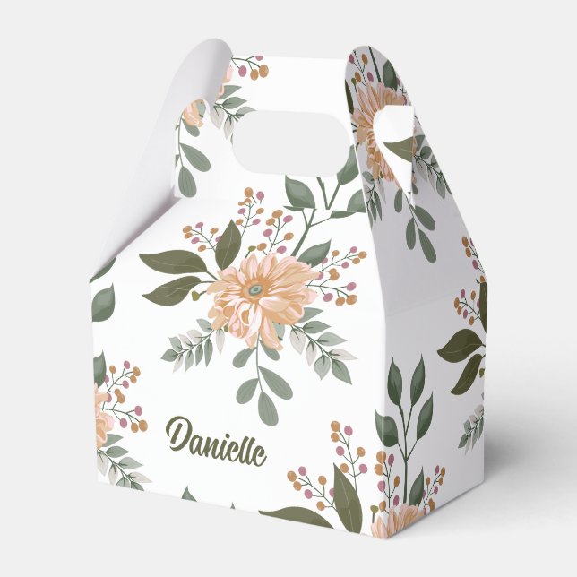 Favoritruta för Personlig av blommönster Presentaskar (Framsidan Sidan)