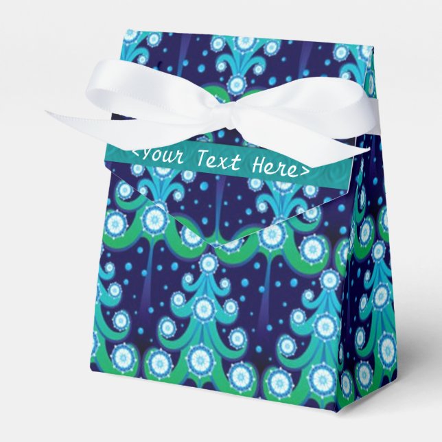 Favoritruta för personlig Julgranar Mönster Presentaskar (Framsidan Sidan)