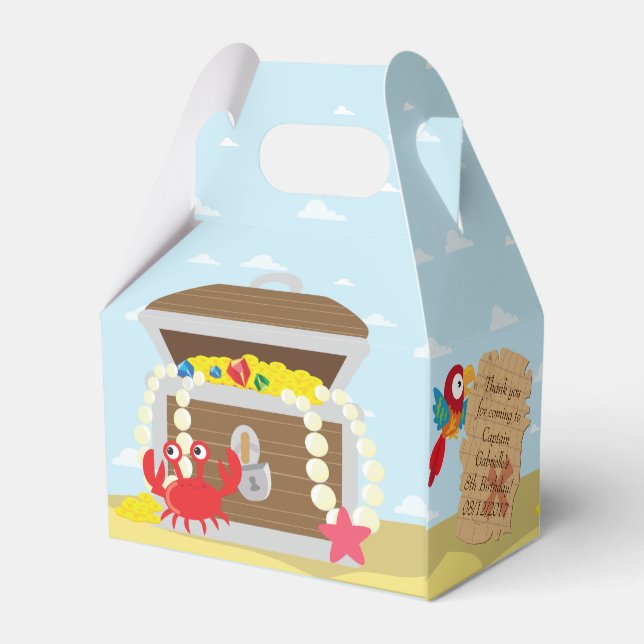 Favoritruta för Pirat-part Presentaskar (Baksidan Sidan)