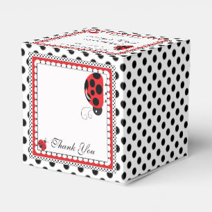 Favoritruta för polka dots och Cute Ladybugs-parti Presentaskar