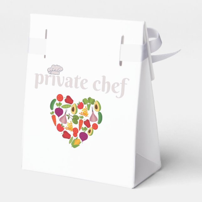 Favoritruta för privat Chef Food Älskare Valentine Presentaskar (Baksidan Sidan)