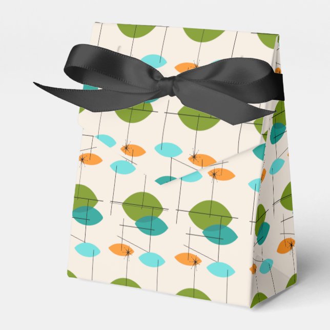 Favoritruta för Retro Atomic Mobile Mönster Presentaskar (Framsidan Sidan)