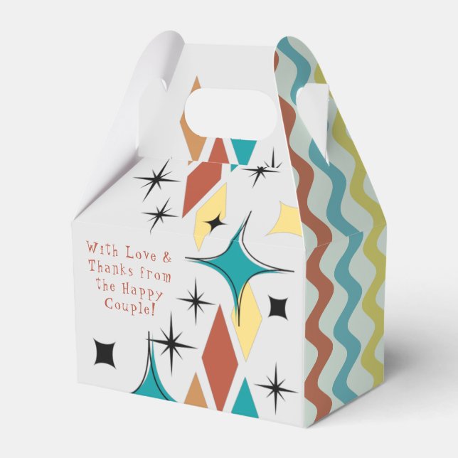 Favoritruta för Retro Bröllop-favoriter Presentaskar (Framsidan Sidan)