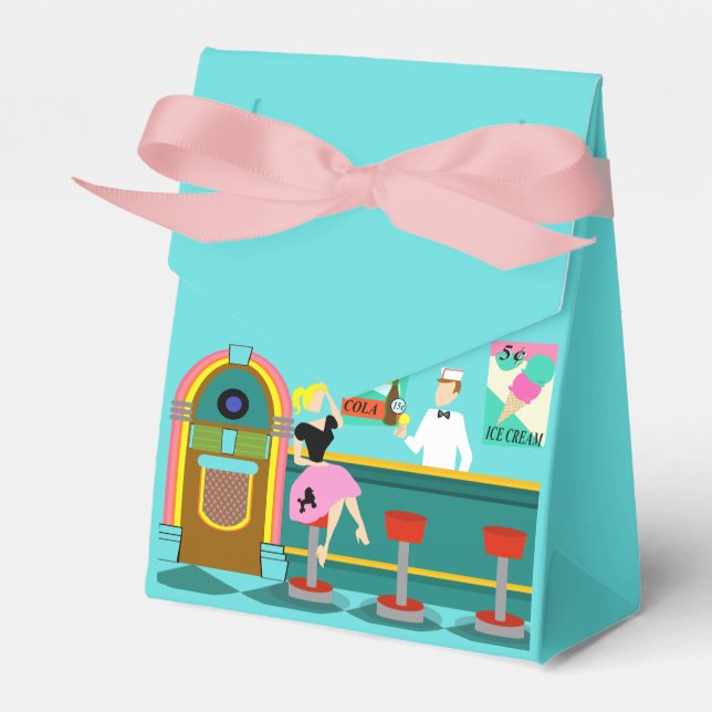 Favoritruta för Retro Soda Fontän Presentaskar (Framsidan Sidan)