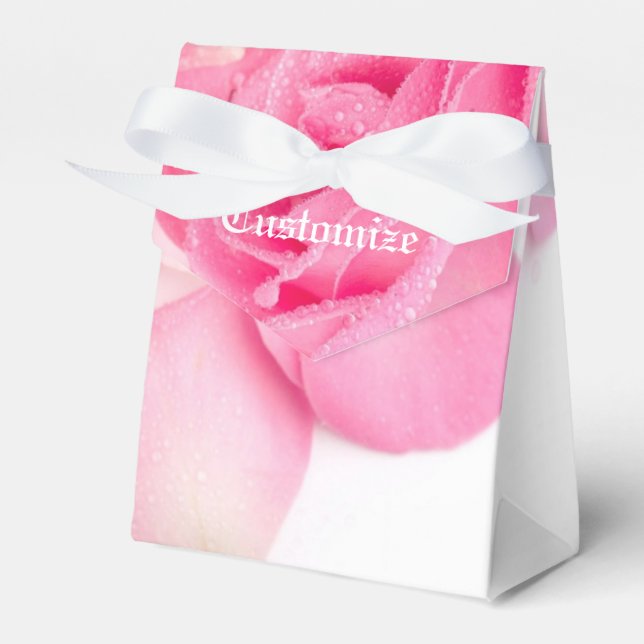 Favoritruta för Romantic Rosa ros Pedals Presentaskar (Framsidan Sidan)