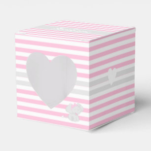 Favoritruta för Rosa av cute Elephant Baby Shower Presentaskar