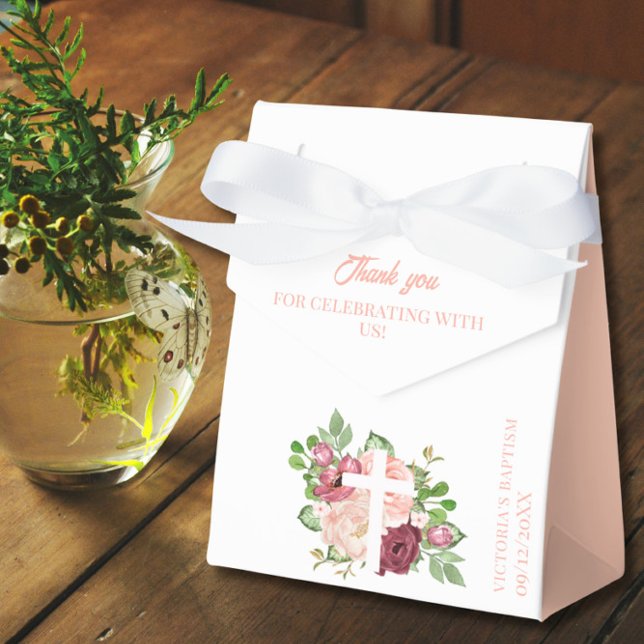 Favoritruta för Rosa av vattenfärg och persikofärg Presentaskar (Skapare uppladdad)