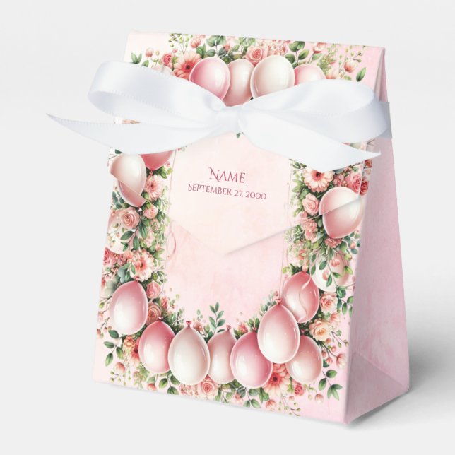 Favoritruta för rosa-bubblor presentaskar (Framsidan Sidan)