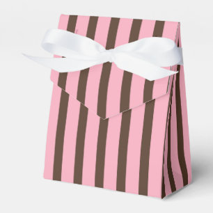 Favoritruta för rosa och brun rand presentaskar