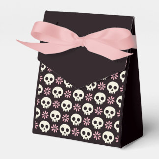 Favoritruta för rosa och svart skull presentaskar