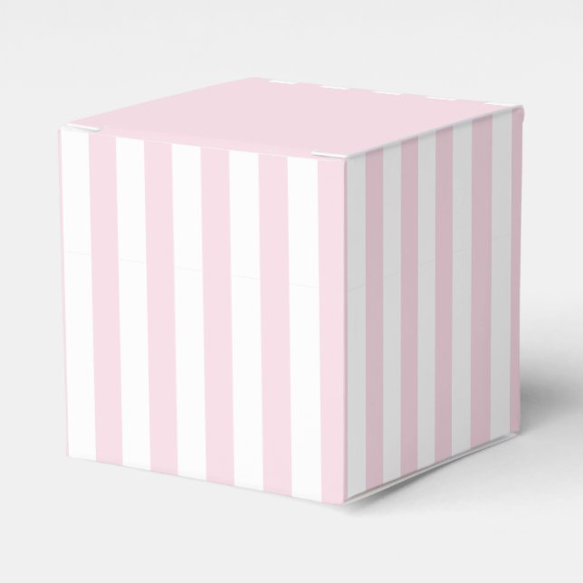 Favoritruta för rosa och vit stripe presentaskar (Framsidan Sidan)