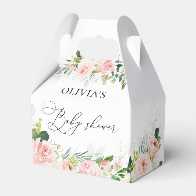 Favoritruta för  Rosa ros-babyskor Presentaskar (Framsidan Sidan)