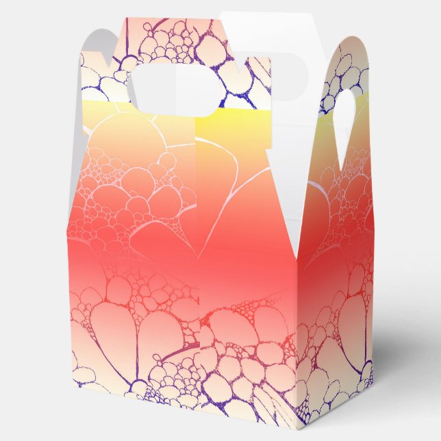 Favoritruta för rosa solnedgång för Daisy Presentaskar (Öppnad)