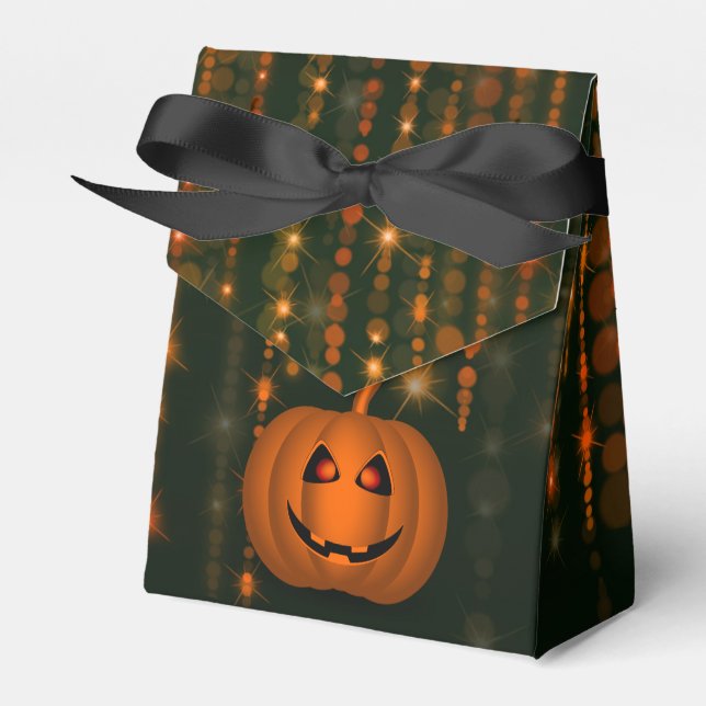 Favoritruta för Shiny Pumpkin Halloween String Lju Presentaskar (Framsidan Sidan)