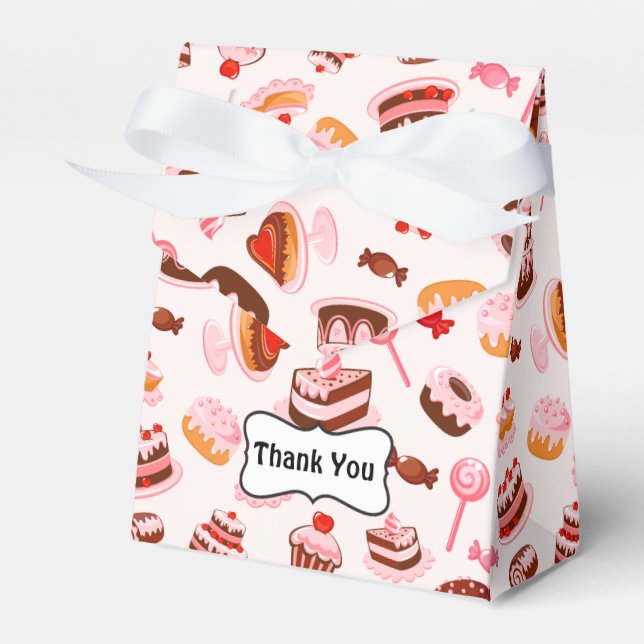 Favoritruta för Sötplatta Desserts Tält Presentaskar (Framsidan Sidan)