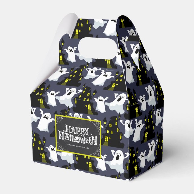 Favoritruta för Spooky Halloween Spöken Presentaskar (Framsidan Sidan)