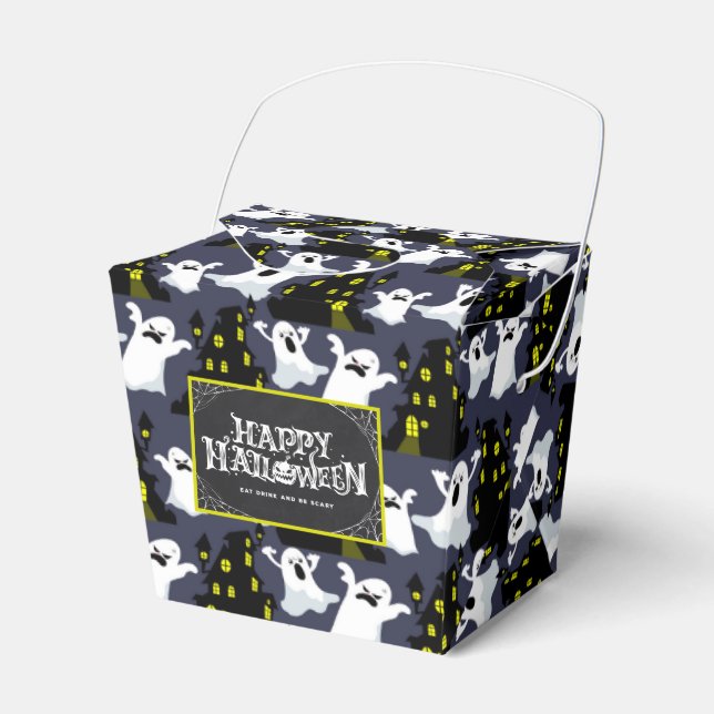 Favoritruta för Spooky Halloween Spöken Presentaskar (Framsidan Sidan)