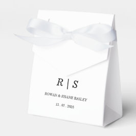 Favoritruta för svartvit monogram-elegant presentaskar