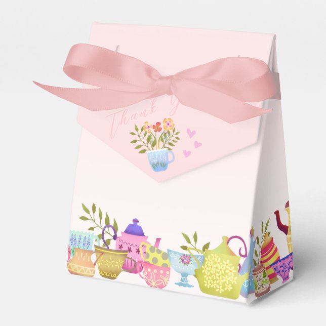 Favoritruta för tekannor och Kopp Presentaskar (Framsidan Sidan)