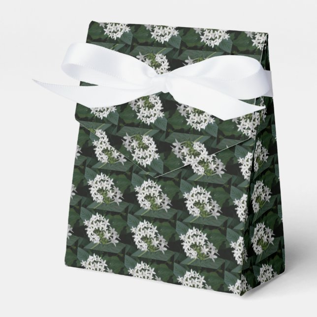 Favoritruta för vackra vita tropiska blommor presentaskar (Framsidan Sidan)