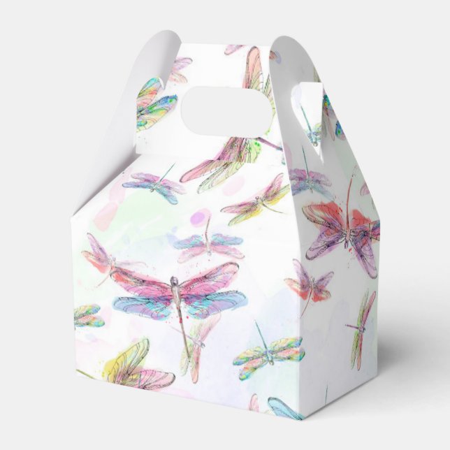 Favoritruta för vattenfärg i Dragonfly Presentaskar (Framsidan Sidan)