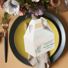 Favoritruta för vattenfärgsbröllop presentaskar