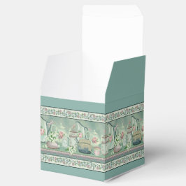 Favoritruta för vintage Teal Tea & Ro Cube Presentaskar