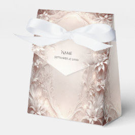 Favoritruta för vit ivoriansk Blommigt Presentaskar