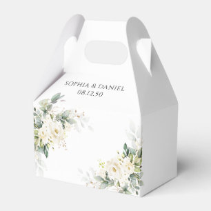 Favoritruta för vit ros Blommigt-bröllop Presentaskar