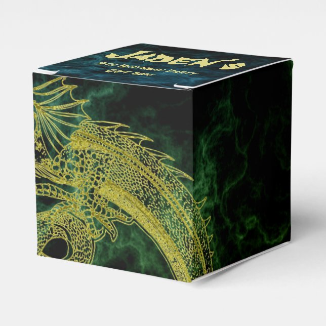 Favoritrutan Golden Dragon Birthday Presentaskar (Framsidan Sidan)